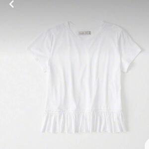 Abercrombie & Fitch Short Sleeves Peplum Top Size Small